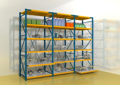 Стеллаж с выкатными платформами